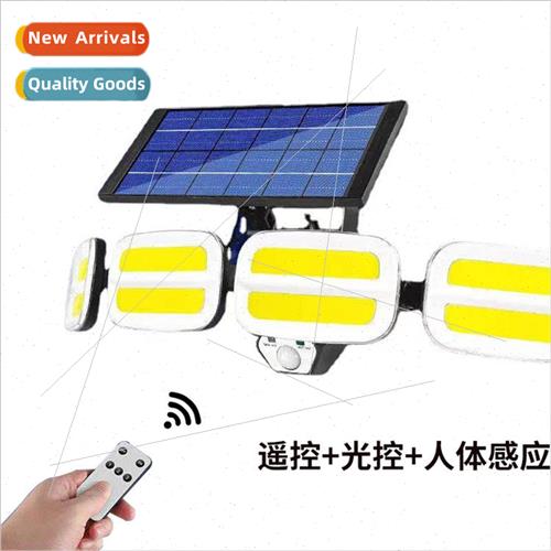 2021 new outdoor solar wall light four sides remote control