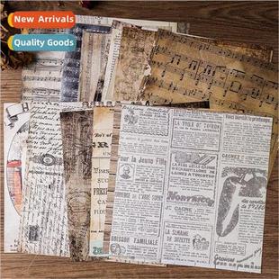 series post old English vintage paper material pcs