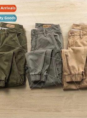 2021 Japanese work pants son men Korean casual loose constru