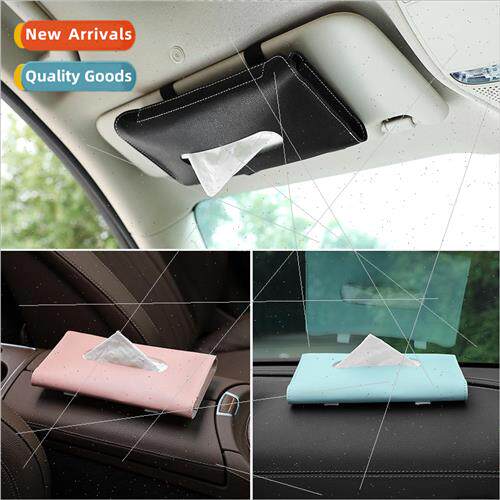 Car cartoon tissue box Car hanging sun visor sunroof drawer