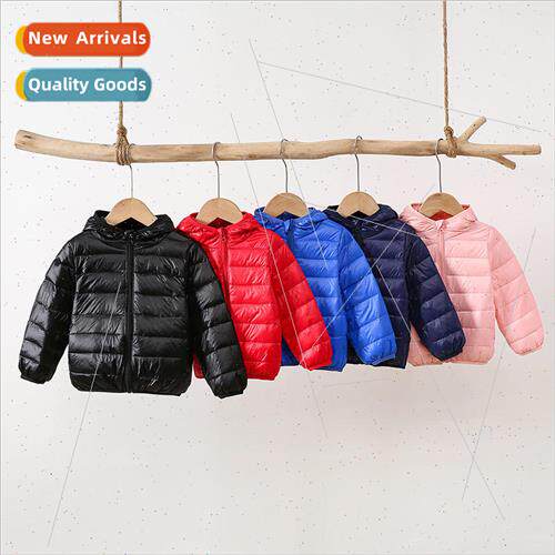 2023 childrens light paragraph down jacket boys and girls ho