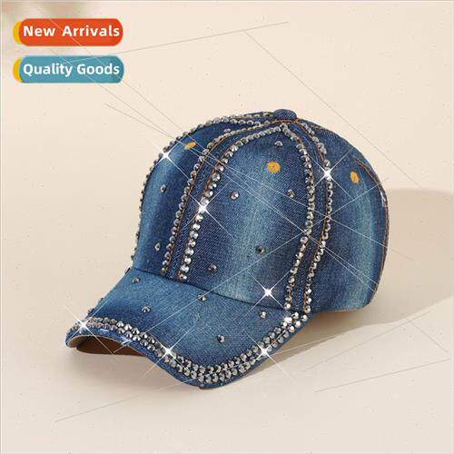Korean  of the nd of rhinestone bright flash baseball cap ch