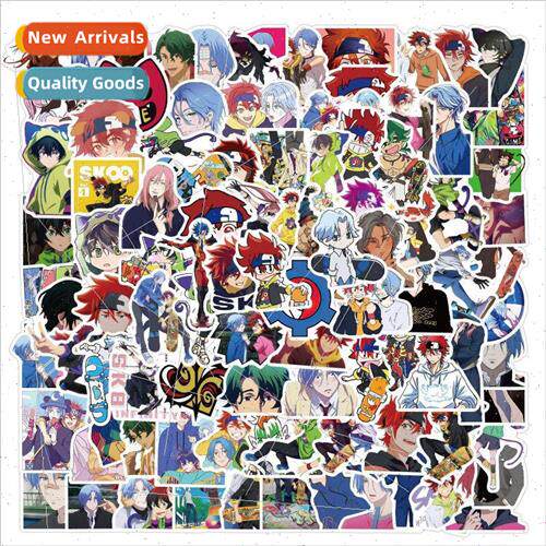 100 anime unlimited skateboard SK∞ cartoon graffiti sticker