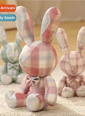Cute fragrant wind diamond rabbit doll plush toys white rabb