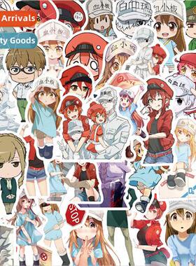 50 work cell Japanese anime graffiti stickers luggage skateb