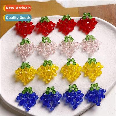 Small fresh girl sense of three-dimensional crystal fruit st