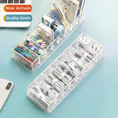 8 compartments desktop data cable organizer god headphone ch