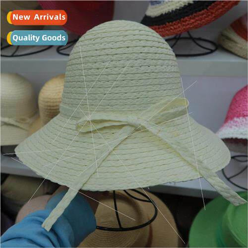 Summer raffia straw straw hat small fresh sun hat woven beac