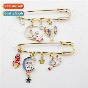 Planet Cosmic Brooch Badge Fres Personalized Accessory Trend