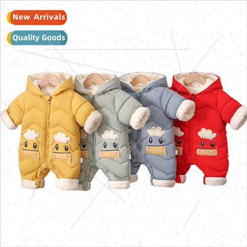2023 new childrens cotton crawling clothes fall and winter b
