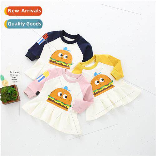 Childrens dress spring baby girl long-sleeved Korean  of the