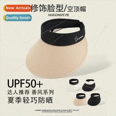 Hollow top sun hat female anti-ultraviolet small perfume win