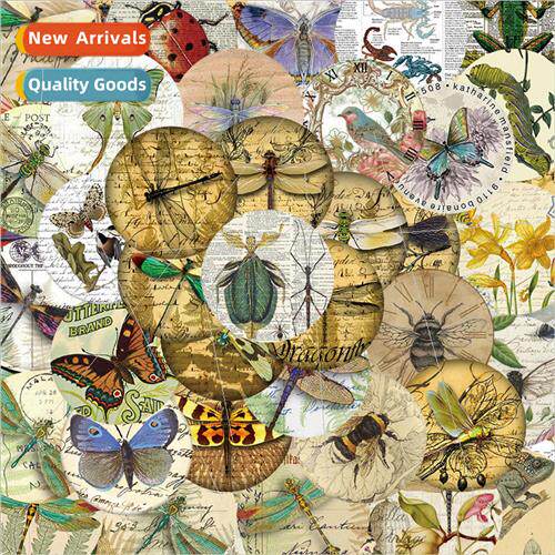 58 Cartoon Insect Marker Stickers Handbook Decoration ggage