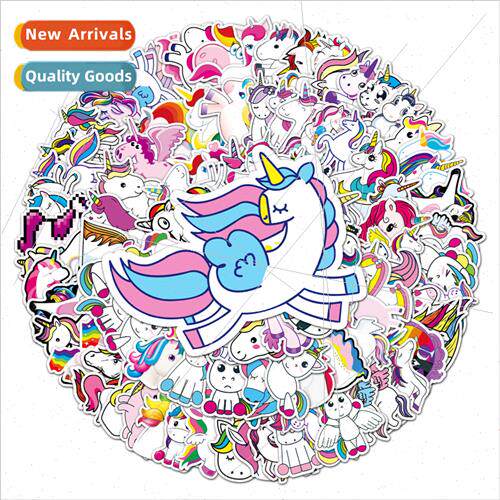 101 rainbow horse unicorn luggage creative graffiti waterpro
