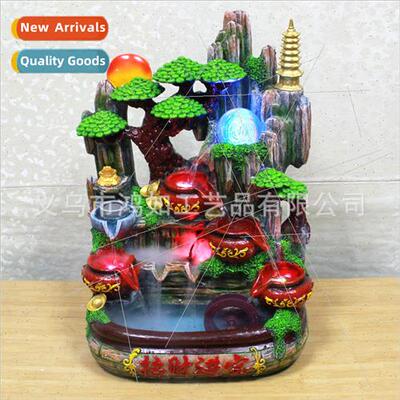 Feng Shui wheel water fountain ornaments rockery bonsai cash