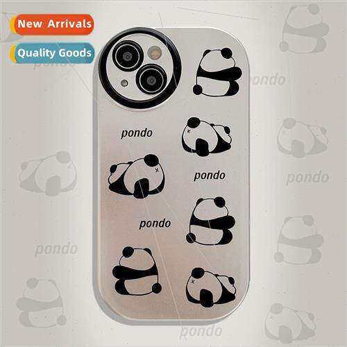 INS full screen cute little panda 13promax model iPhone 12