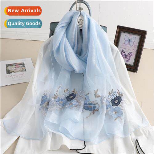 2021 fall and winter new mulberry silk wool scarf female sil