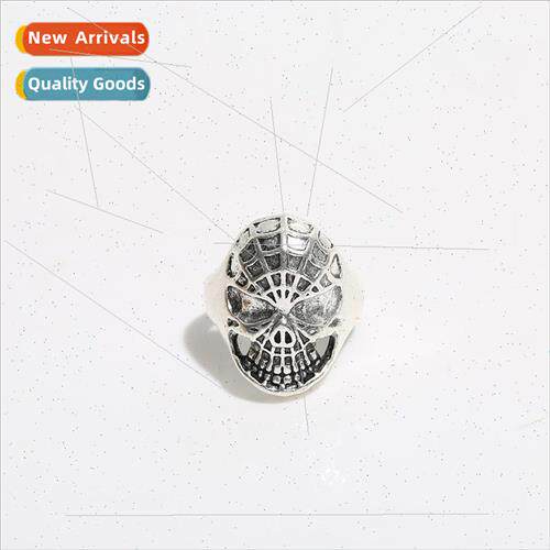 Vintage Spider-Man Face Mask Ring Movie Peripheral Rings Jew