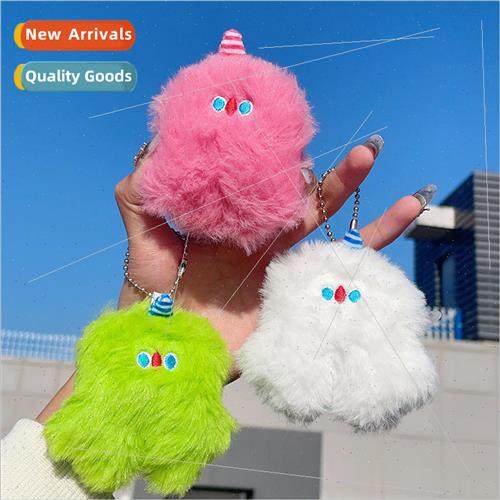 Ins  dorky pink little dum-dum keychain Korean plush pendant