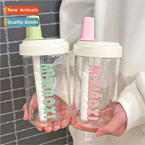 mple letters glass cup large-capacity office home sippy cup