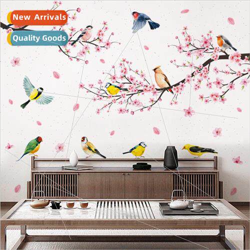 CH39087AB spring peach blossom cozy living room bedroom beds