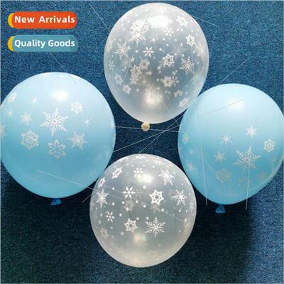 12 inch snowflake latex balloon Christmas balloon party banq