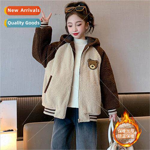 Girls thickened cotton jacket fall and winter clothing new 1