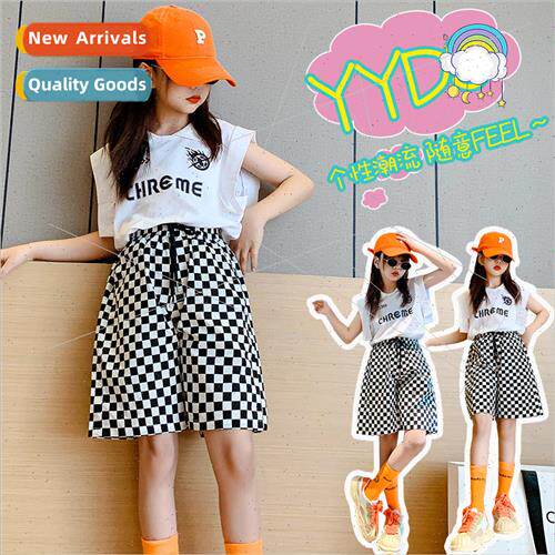 Childrens clothing girls suit summer fashionable older girls