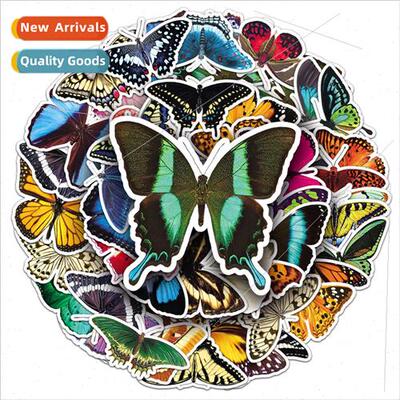 50 butterfly handbook stickers cute insects and animals stic