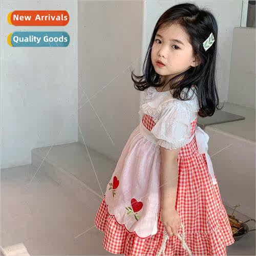Girls 适用eign  princess dress dress summer new childrens fa