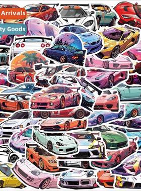 50 JDM car graffiti stickers decorative guitar laptop luggag