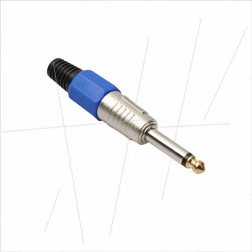 Zinc alloy + PVC cushion rubber 6.35 mono microphone cable g