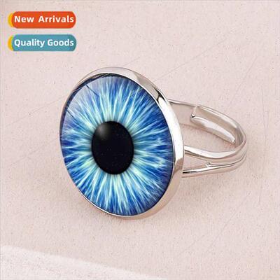 New Accessories Devils Eye Gemstone Ring cky Amulet Birthday