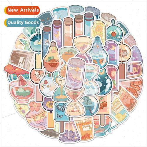 50 ins drink bottle handbook waterproof stickers DIY luggage