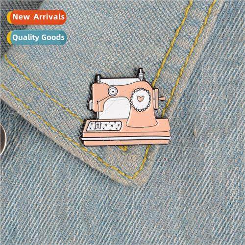 Brooch Enamel Alloy Badge Sewing Machine Cute Brooch Badge B