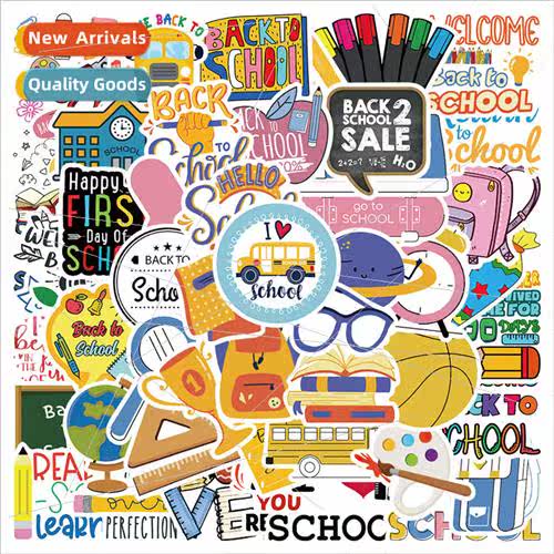 50 new school season series of stickers luggage computer cel