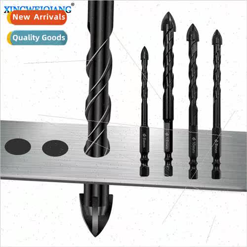 Double fluted four-flute Phillips drill hexagonal shank spir
