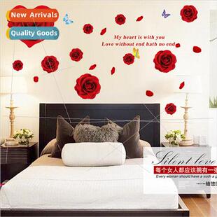 bedroom bedside warm Removable red stickers romantic wall