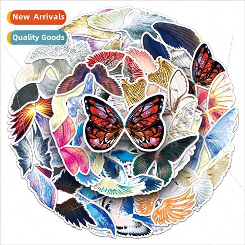 50 pcs of fairy wings graffiti coo card material waterproof