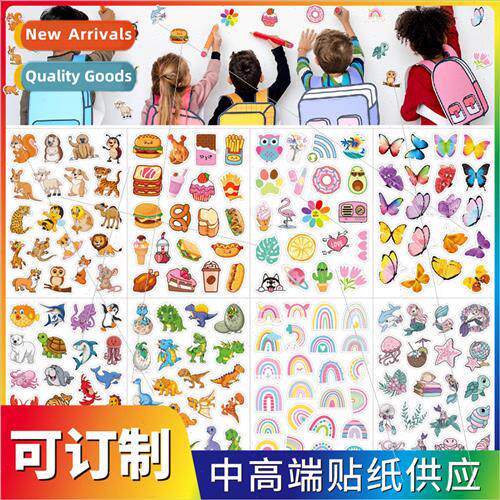 Childrens cartoon stickers mermaid dinosaur small rainbow ha