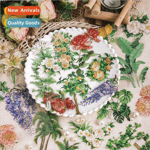 infeelme PET sticker pack green island garden series ins pla