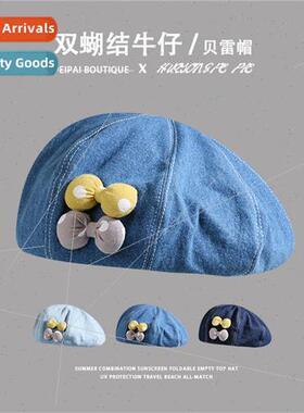 Cowboy beret cute super cute spring and fall versatile paint