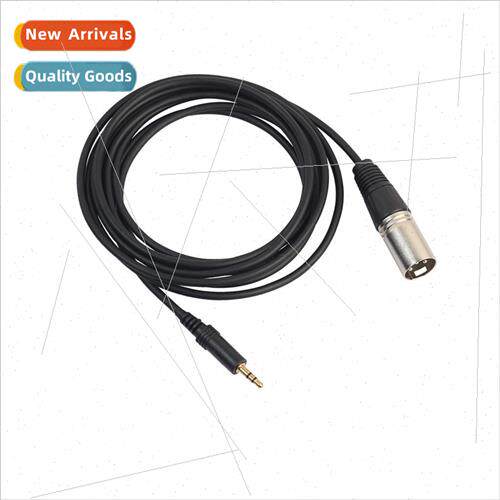 FBA Black 3 meter gold plated head zinc alloy 3.5 male to ca