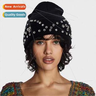 Hat Autumn and Winter Woolen Hat Warm Haircut Sateen Womens