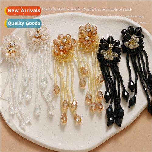 Yu Shuxin tassel rhinestone crystal flowers diy handmade wea