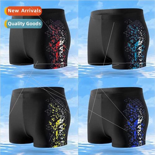 2022 New Mens Swimming Pants Flat Angle Com适用table Printed
