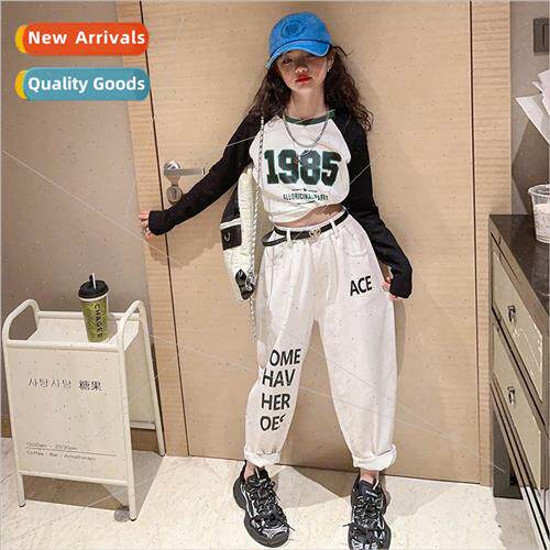 Girls letter print suit Korean  of the childrens spring and