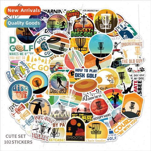 50 pcs of 2 sports frisbee golf graffiti stickers notebook s