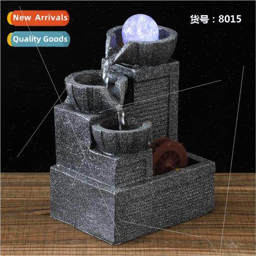 Mini desktop small wigwam flowing fountain indoor water feat