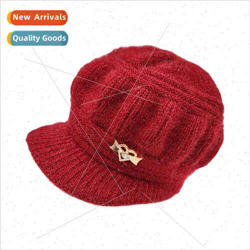 Knitted wool cap childrens fall and winter electric car scar